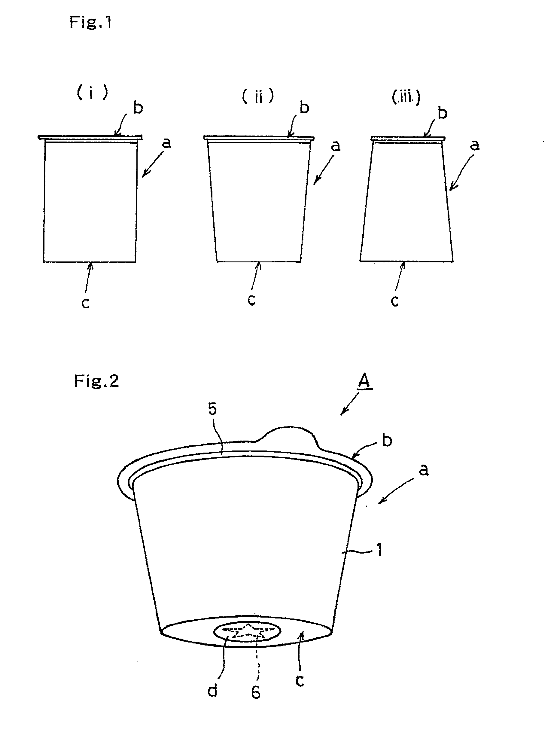 Food package and method and device for extrusion of food