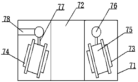 Longitudinal tamping device for building foundation tamping vehicle