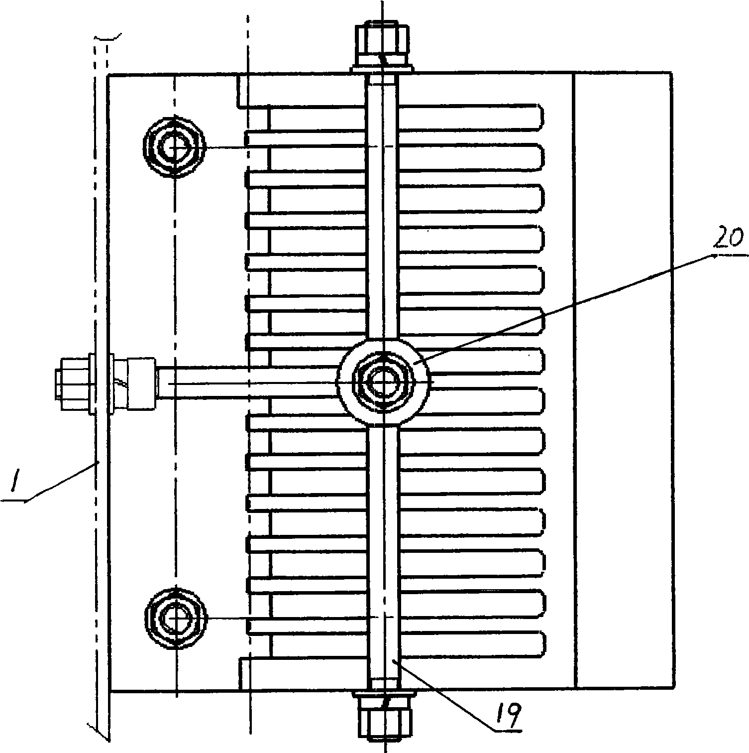 LED lamp concentration illumination device for pavement detection