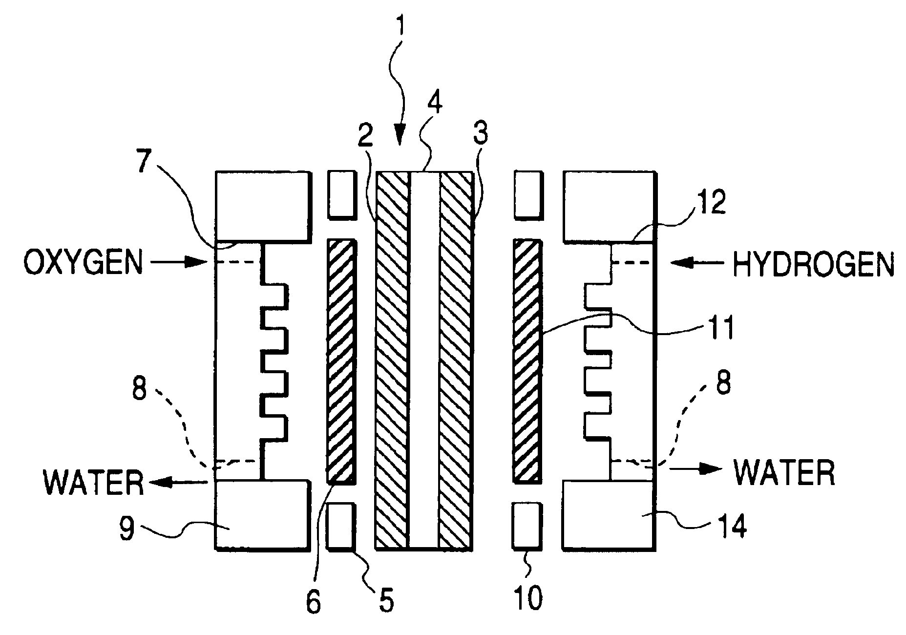 Electrode-membrane assembly and process for the preparation thereof