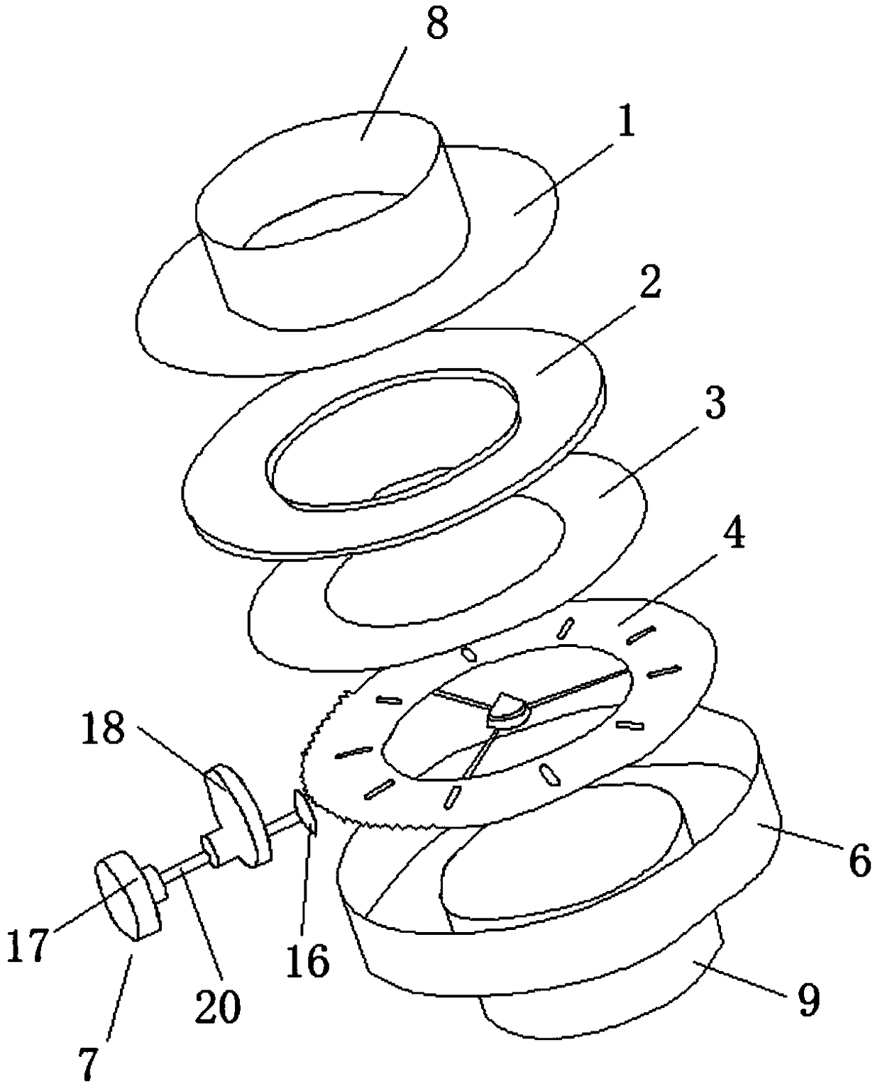 Aperture type air regulation door