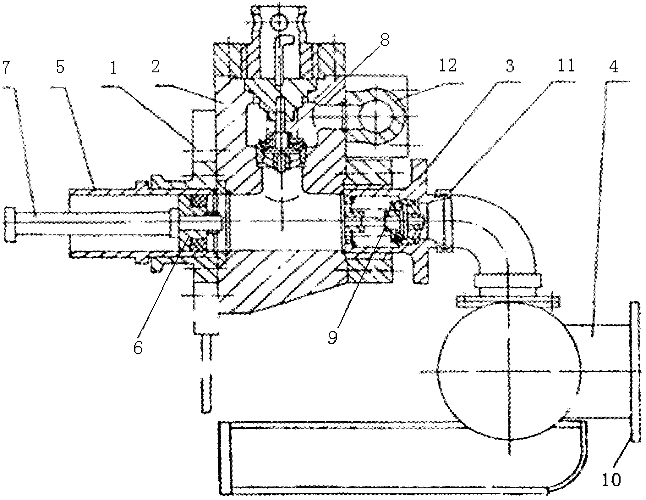 Drilling pump with T-type pump head