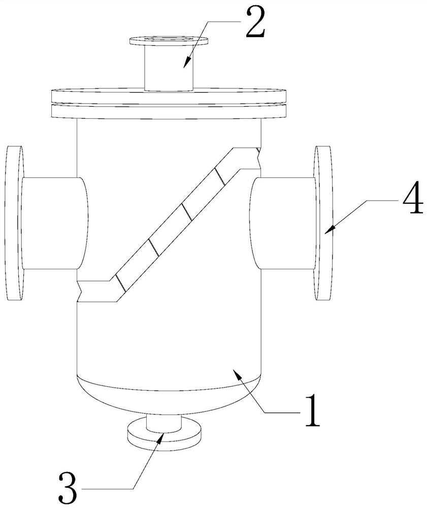 Wastewater filtering equipment for stewing sanitary napkins