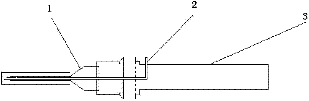 Straight type single-hand remaining needle