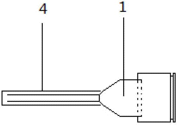 Straight type single-hand remaining needle