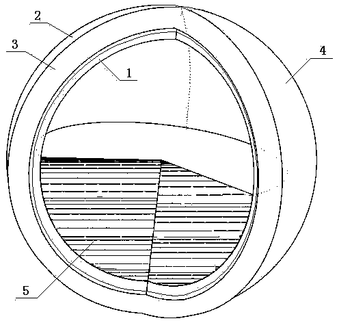 Spherical surface capacitive type plane level detection sensor