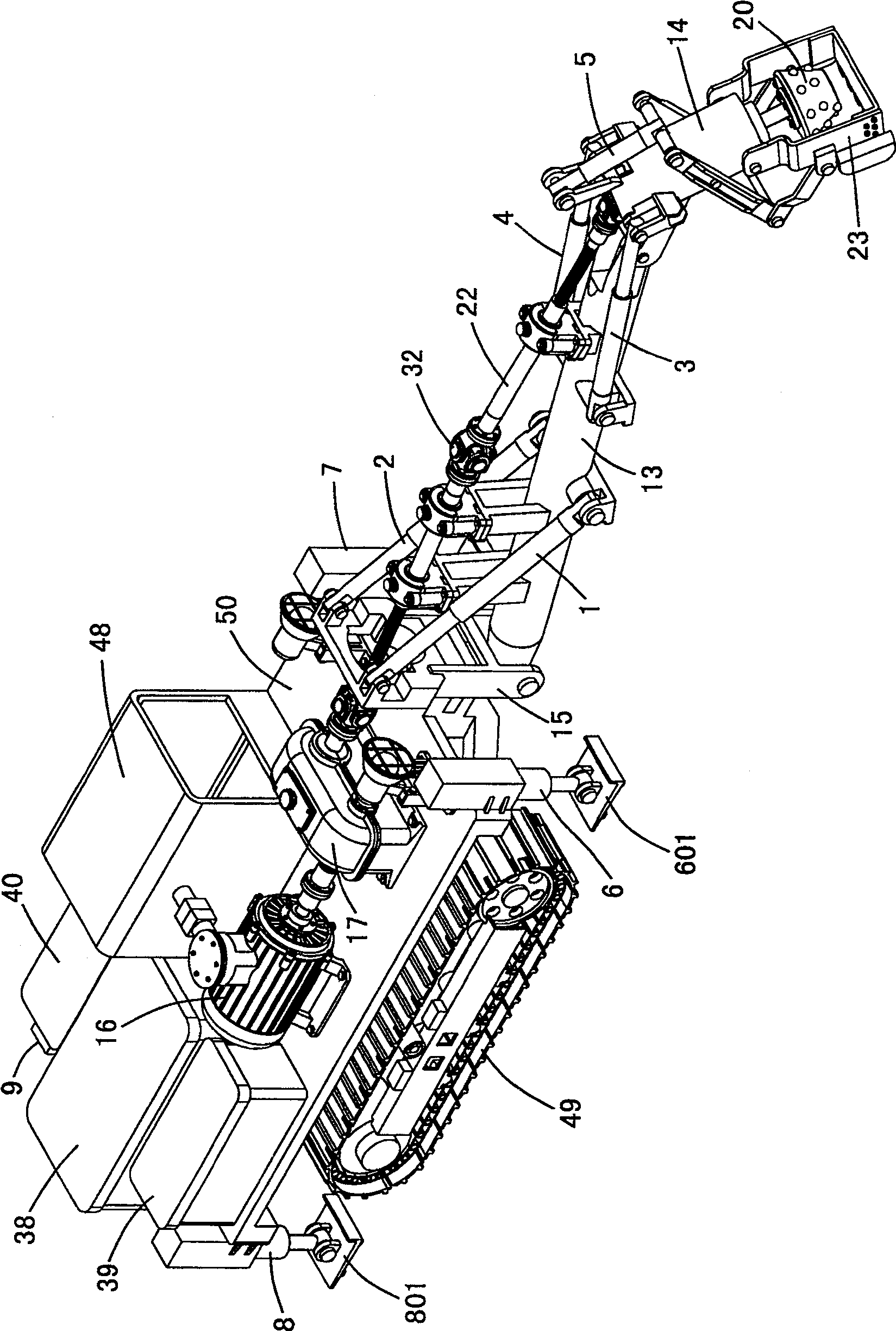 Coal mine tunnel digging machine