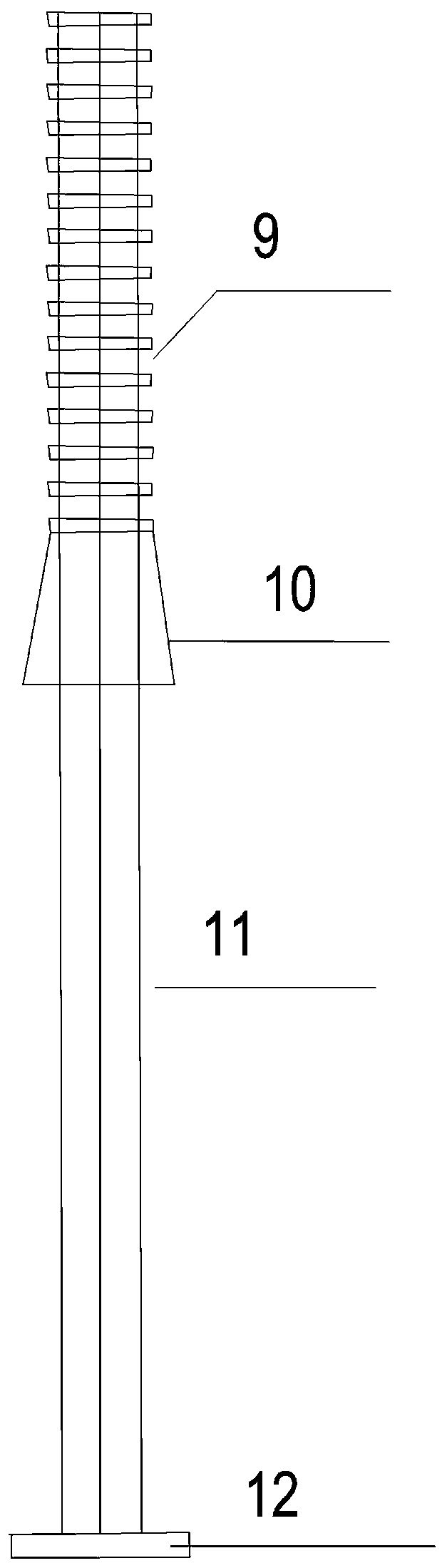 Underground station fabricated rail top air duct structure and construction method thereof