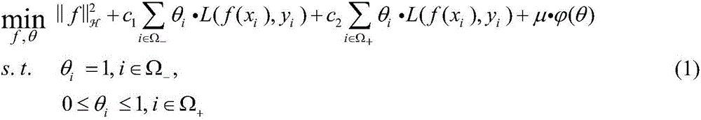 Sample label missing data classifier training method