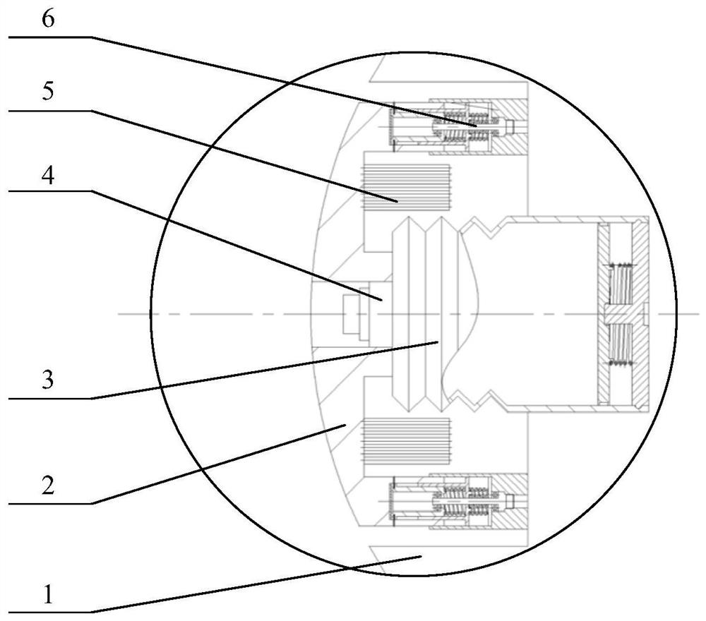 Heavy-load grinding wheel for self-adaptive cooling based on normal grinding force of grinding area