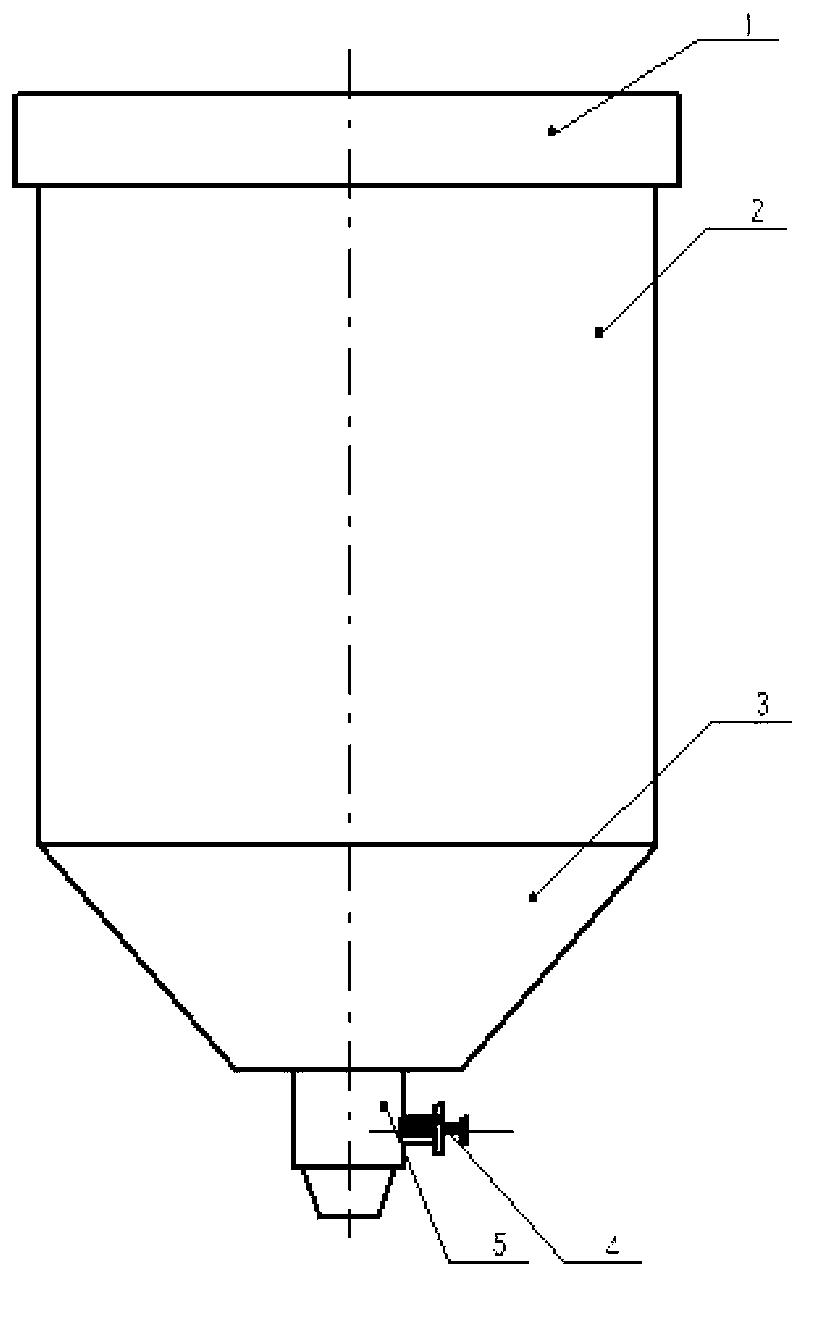 Ore sand storage tank capable of unloading quantitatively