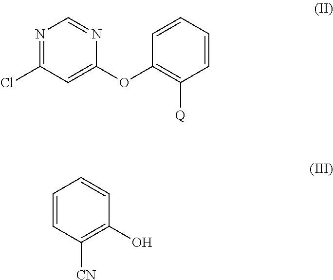 Process for preparation of azoxystrobin and intermediates thereof