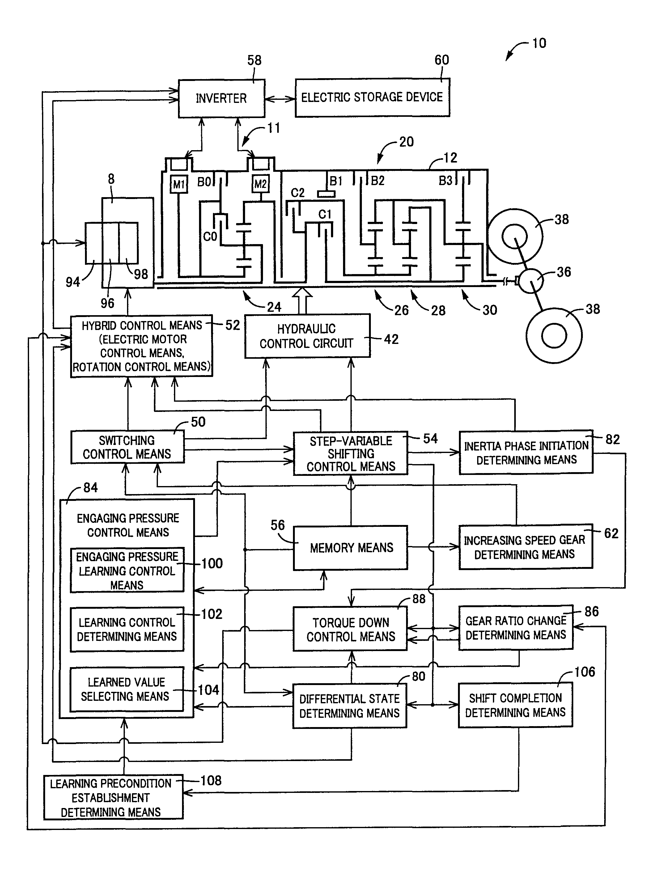 Vehicle drive device controller