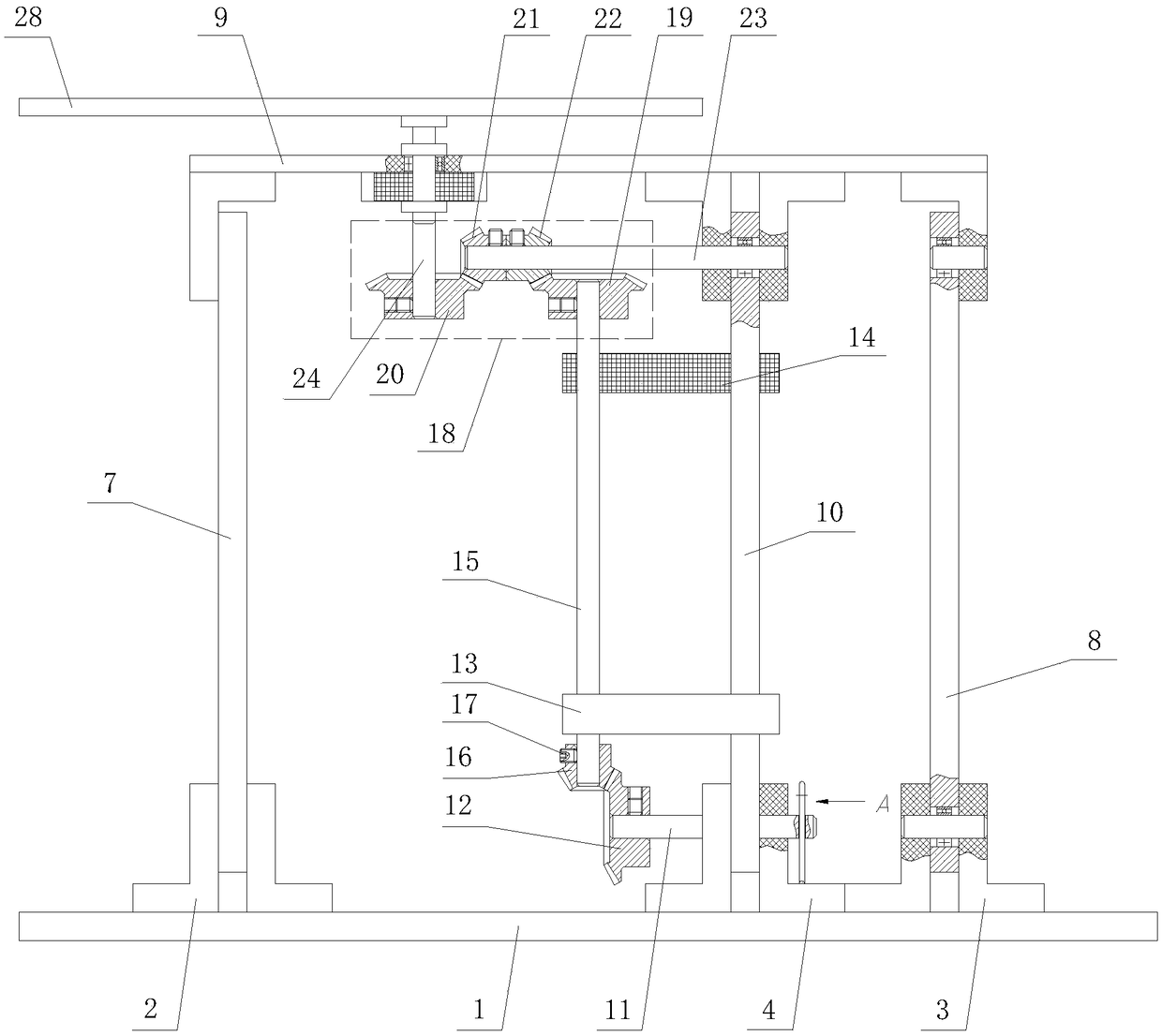 Linkage-type double-layer four-rod obstacle avoidance parking space