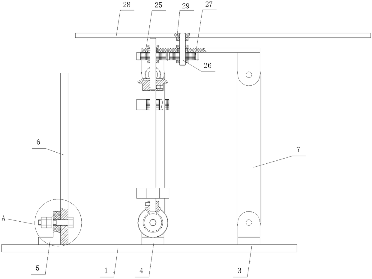 Linkage-type double-layer four-rod obstacle avoidance parking space