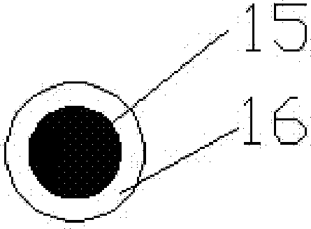 Method for preparing braided tube/polymer composite hollow fibrous membrane by thermal induction method