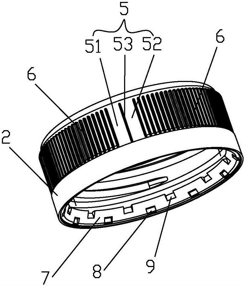 Novel plastic bottle cap