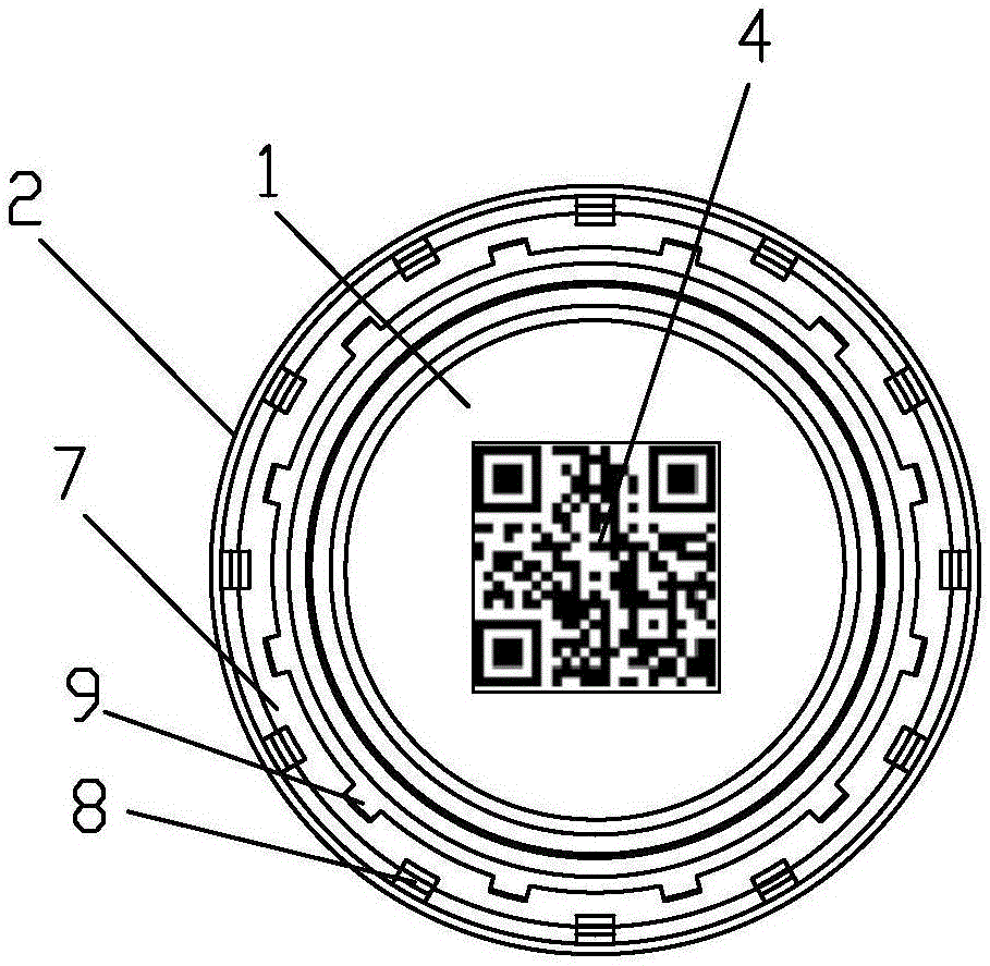 Novel plastic bottle cap