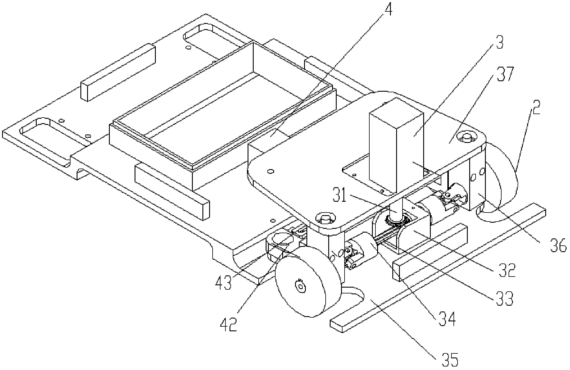 Fully-automatic gas-shielded welding robot with single gun, double wires and high speed