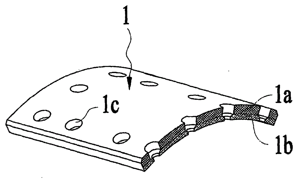 Automobile brake lining and fabrication method thereof