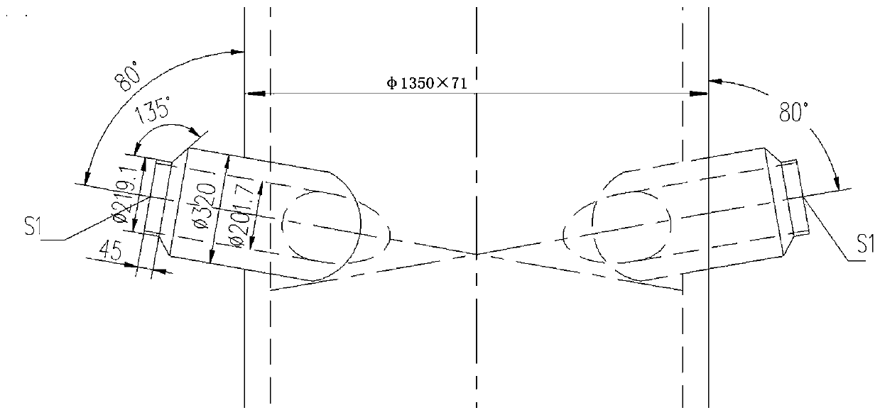 Strength evaluation method for tangential inclined connecting pipe under pipeline load effect