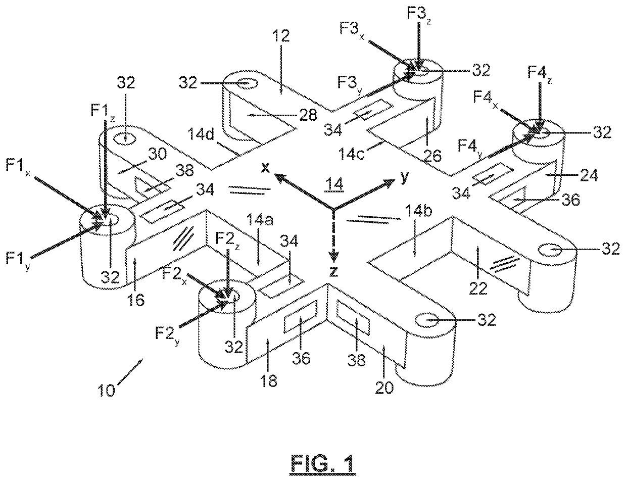 Force measurement system and a method of calibrating the same