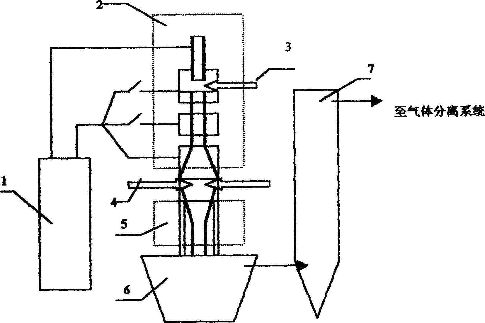 Method for preparing acetylene by hot plasma cracking methane containing gas