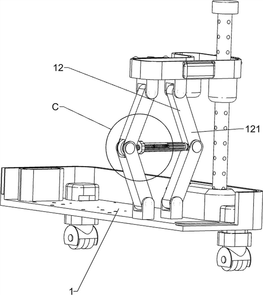 Movable arm bone setting fixing device for orthopedic department surgery