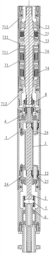 String-type planetary reducer for electric submersible thickened oil screw pump