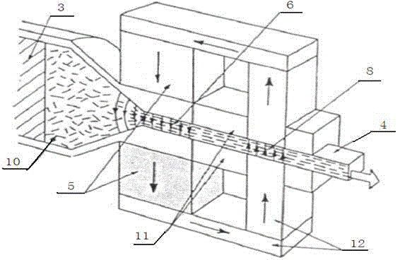 Anisotropic neodymium-iron-boron composite magnetic strip and its manufacturing method, externally rotating motor, motor, frequency conversion ceiling fan motor, and hub-type generator