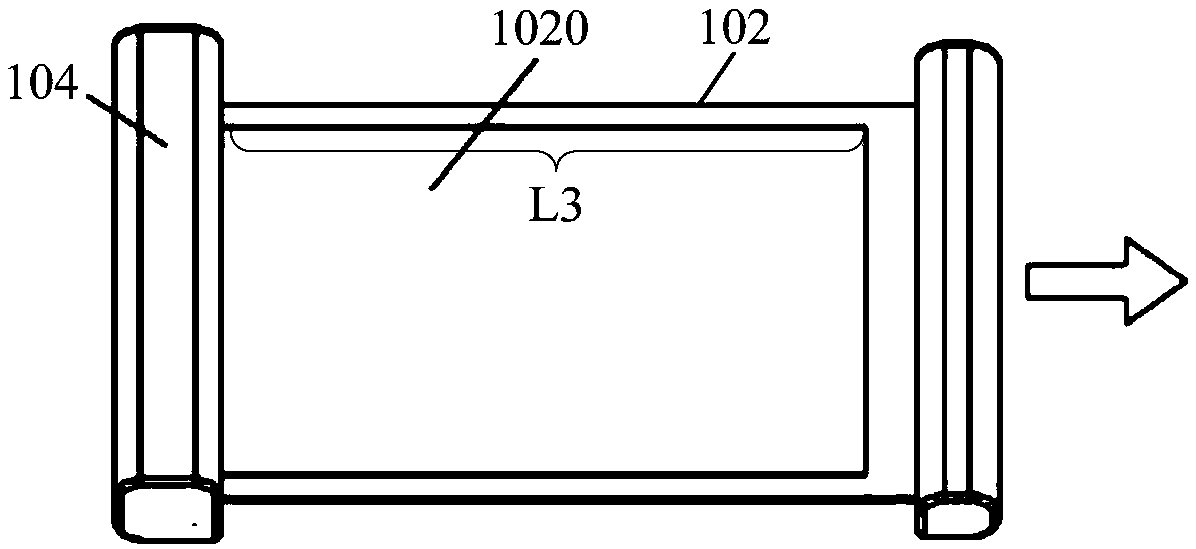 Reel type flexible screen, display control method and storage medium