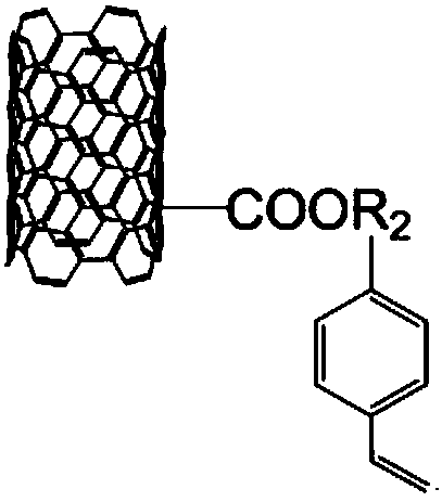 Strong-basicity carbon nano tube-graphene composite ion exchange resin material and preparation method thereof