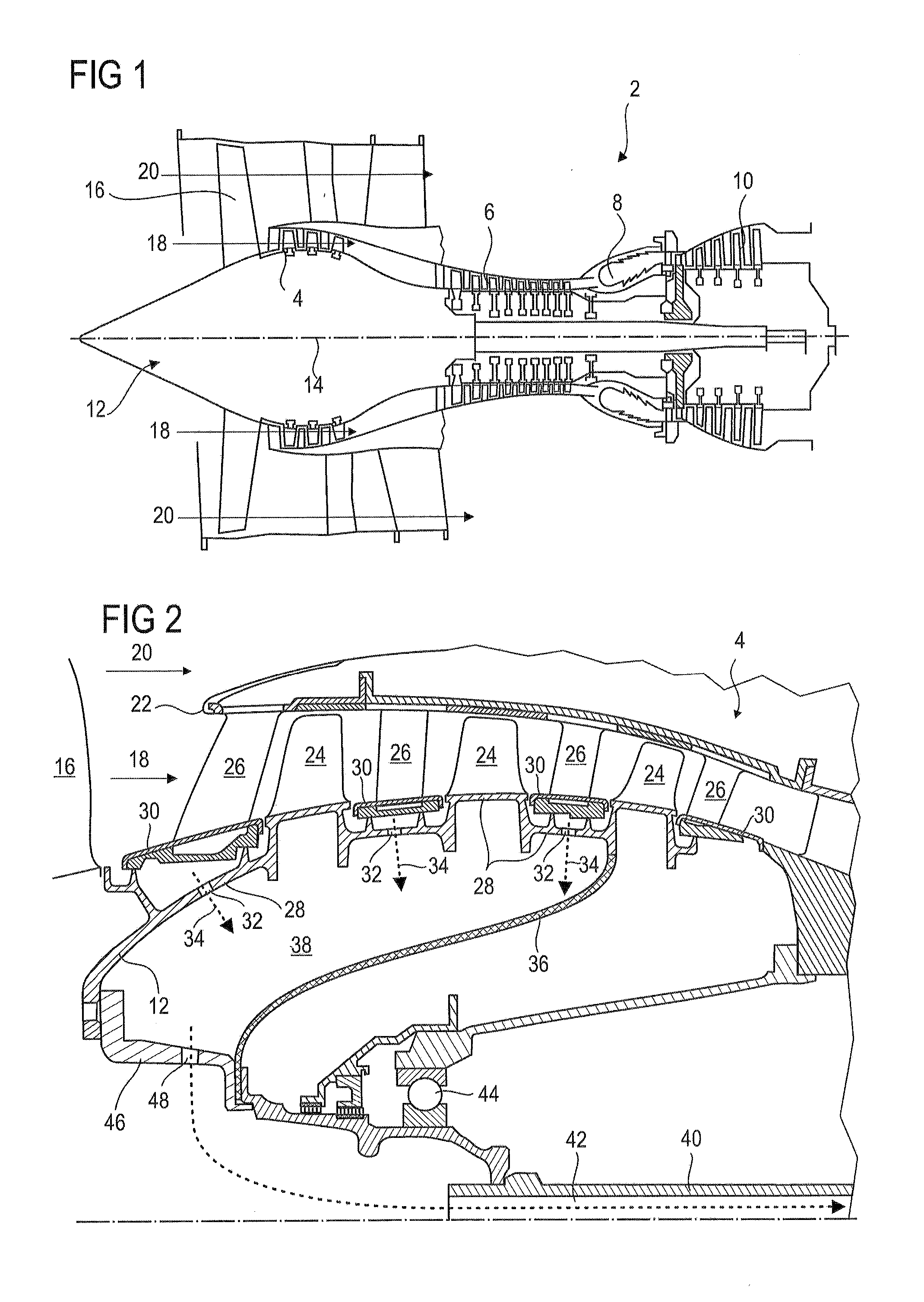 Perforated Drum of a Compressor of an Axial Turbine Engine