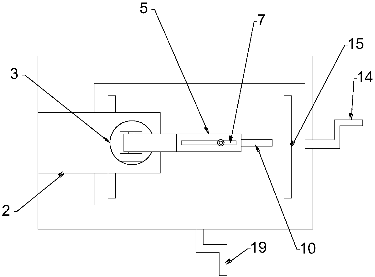 Ceramic tile arc cutting device convenient to adjust