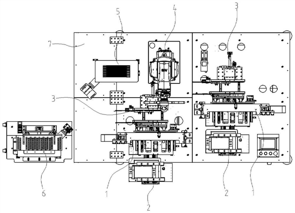 Automatic assembling equipment of FPC light bars