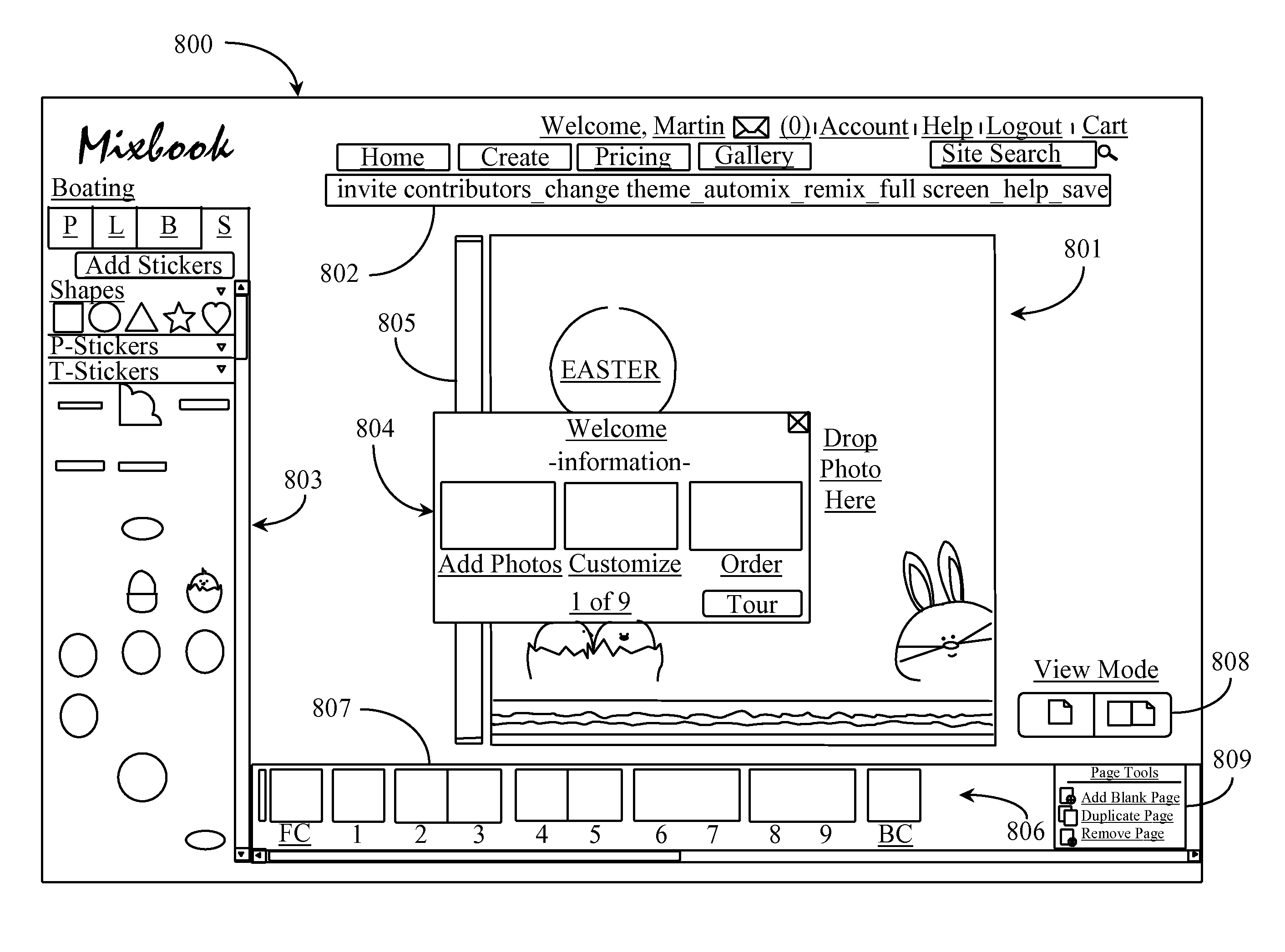 Interactive Image Container Integrated as an Image or Photo Cropping Tool in an Online Collage-Based Editor