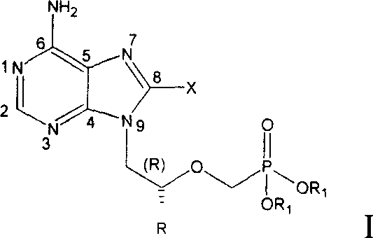 Nucleotide compound in halogenating adenine class, synthetic method, medical appliction