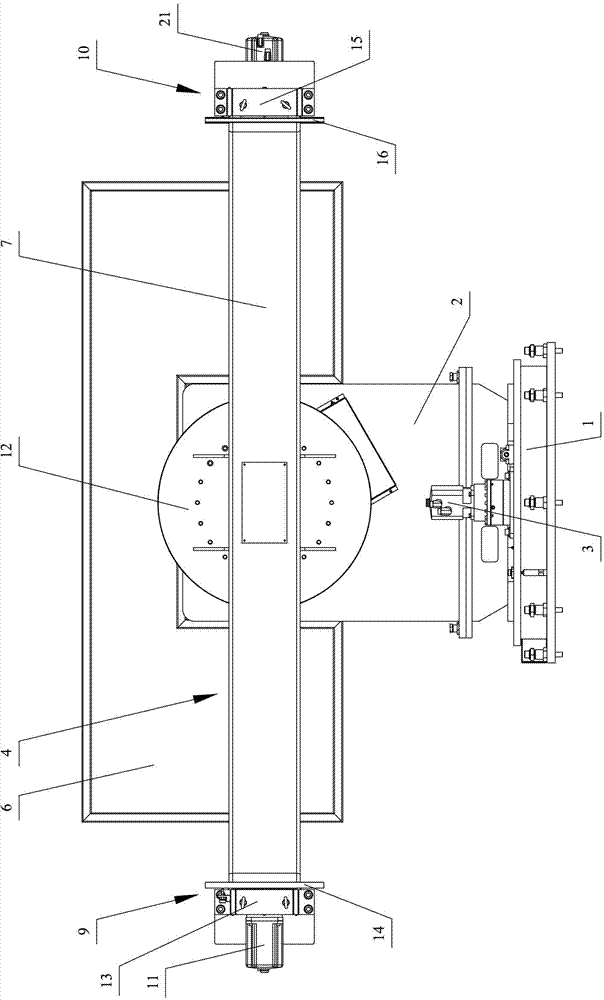 Precision five-axis double-station position changing machine