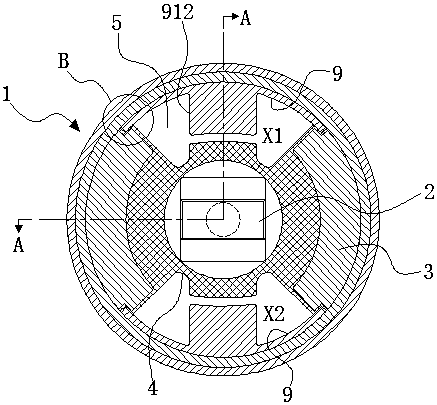 Method for forming liquid cavity through additionally arranging integral type middle spacer sleeve