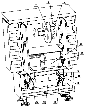 Automatically cleaning shoe cabinet