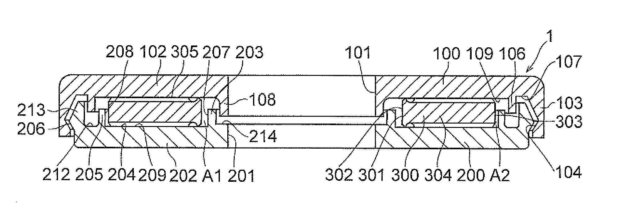 Synthetic resin-made thrust sliding bearing