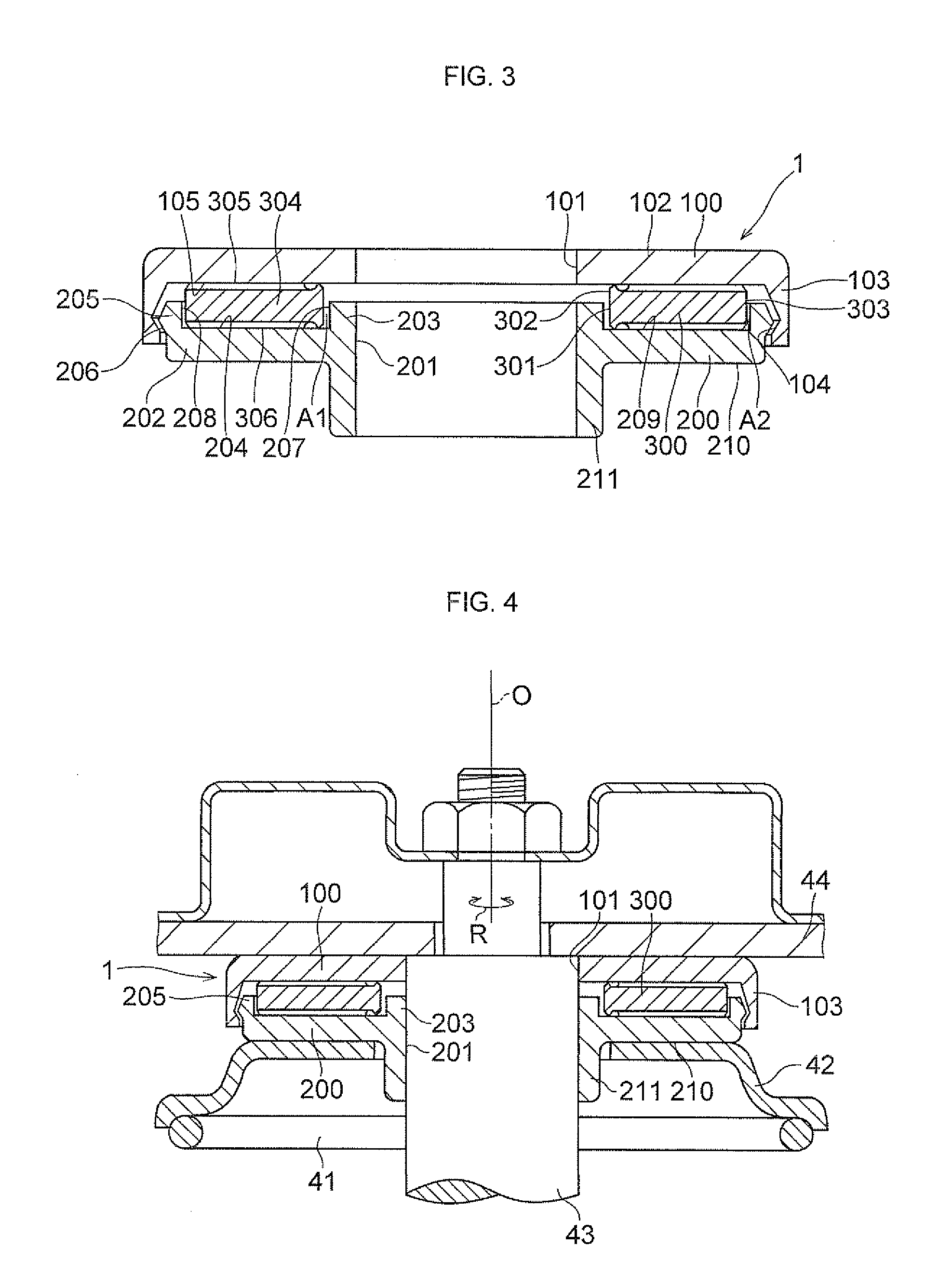 Synthetic resin-made thrust sliding bearing