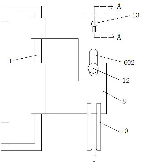 Railway vehicle hook head external hanging rotary coupler knuckle device