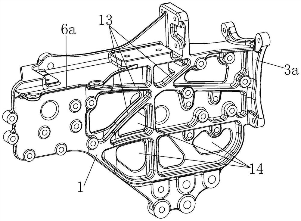 Light-weight frame connecting casting support