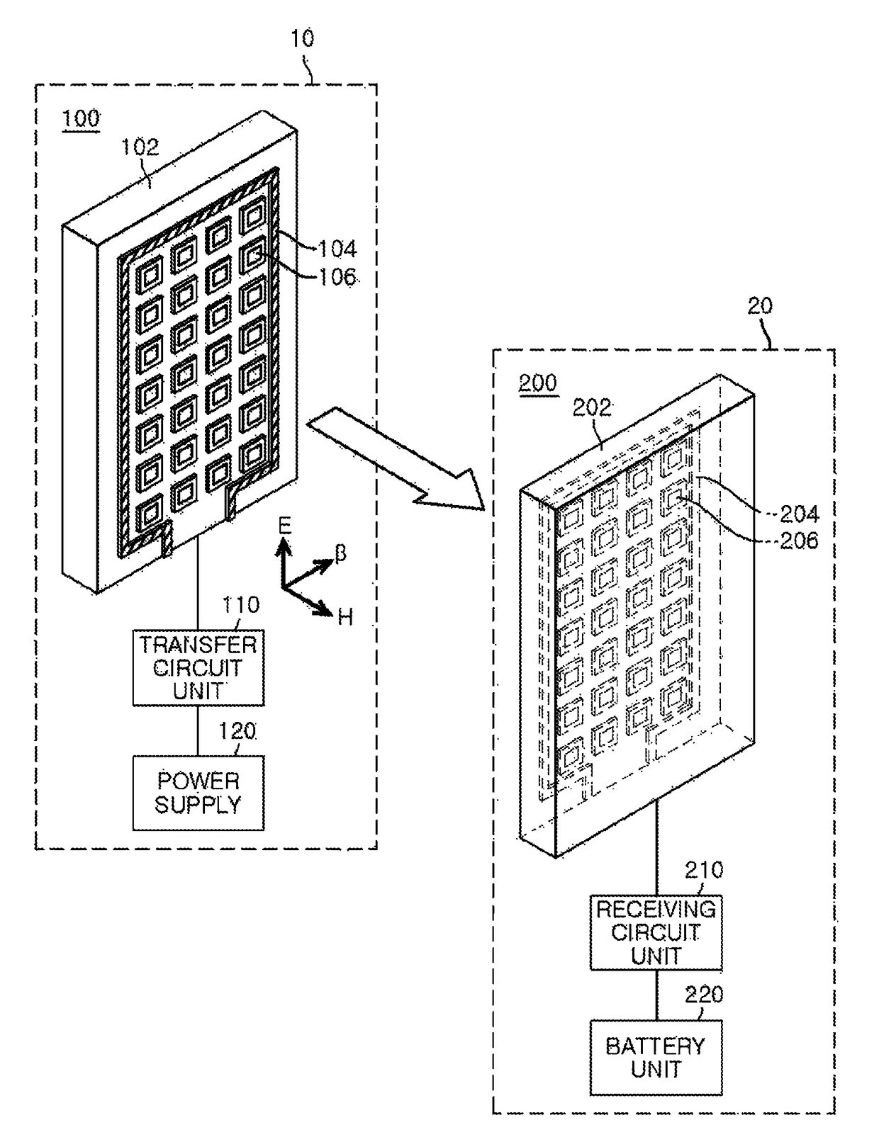 Wireless power receiver and transfer, wireless power transceiver system, and wireless power transceiver mobile device