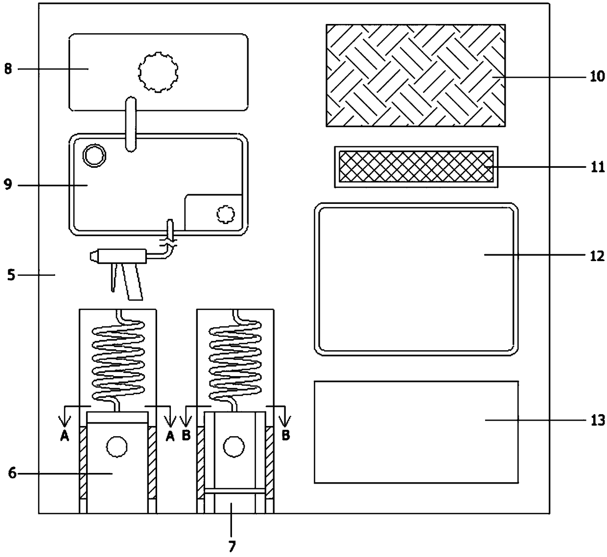 Bridge assessing device suitable for municipal administration bridge maintenance