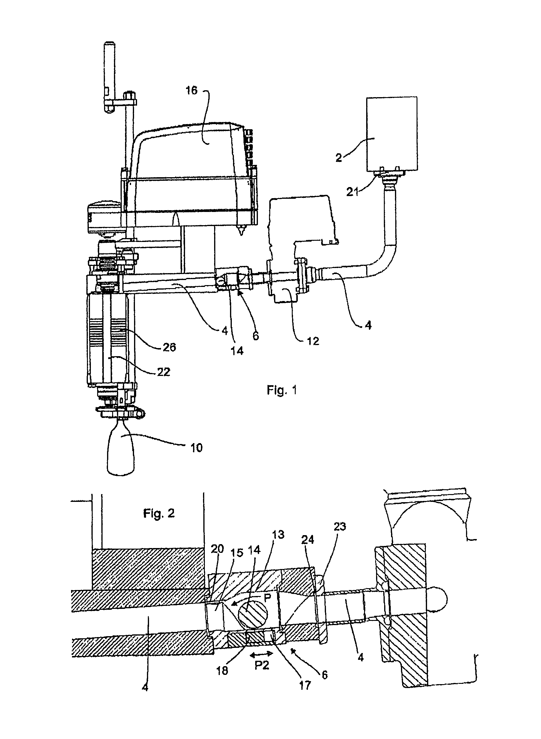 Device for bottling beverages