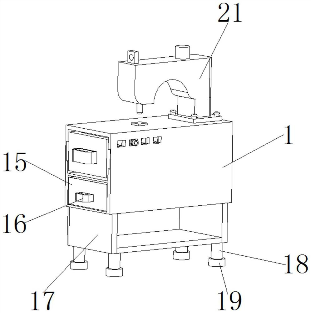 Curtain production and processing lockstitch sewing machine convenient for tidying