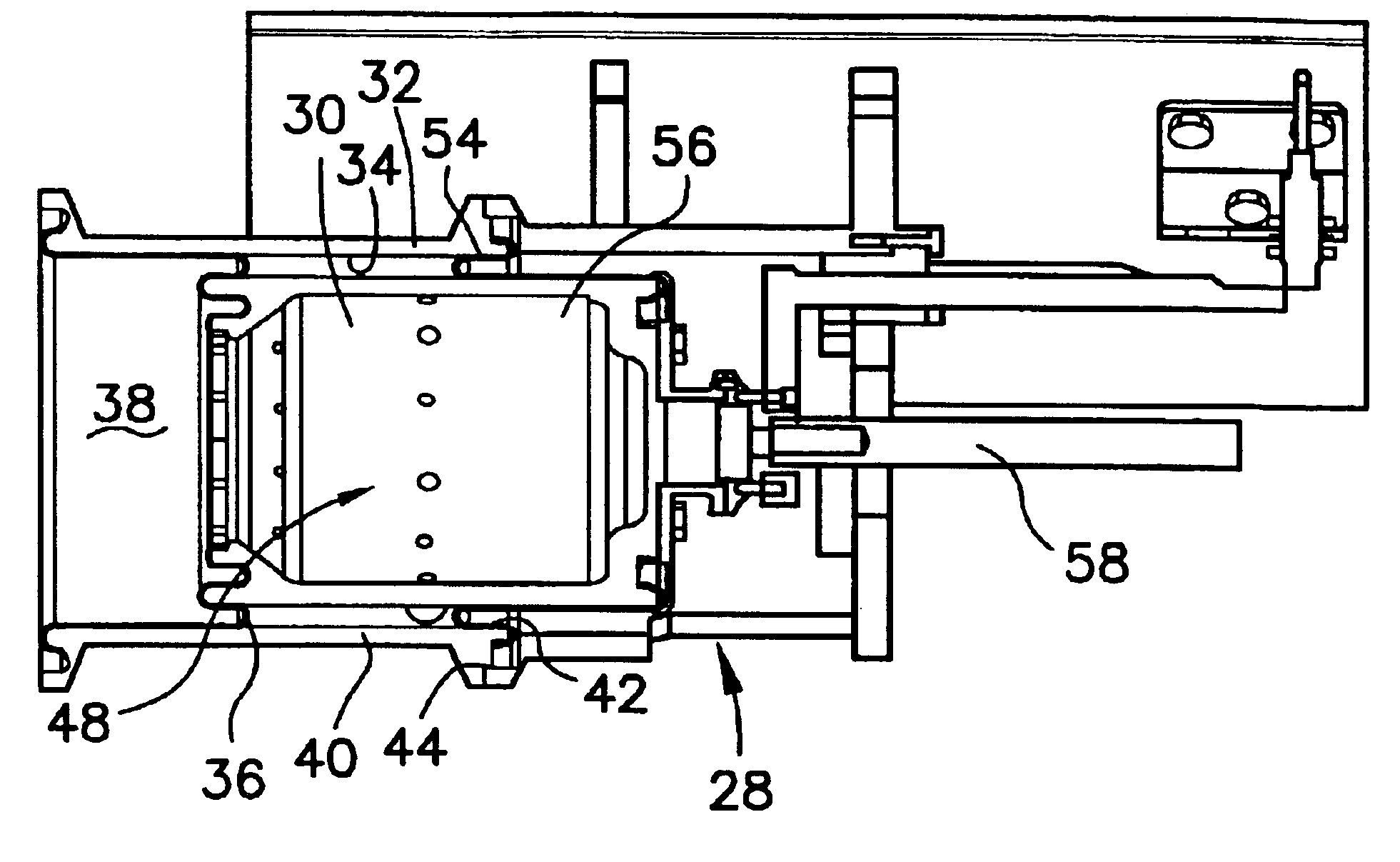 Fill pump piston centering support