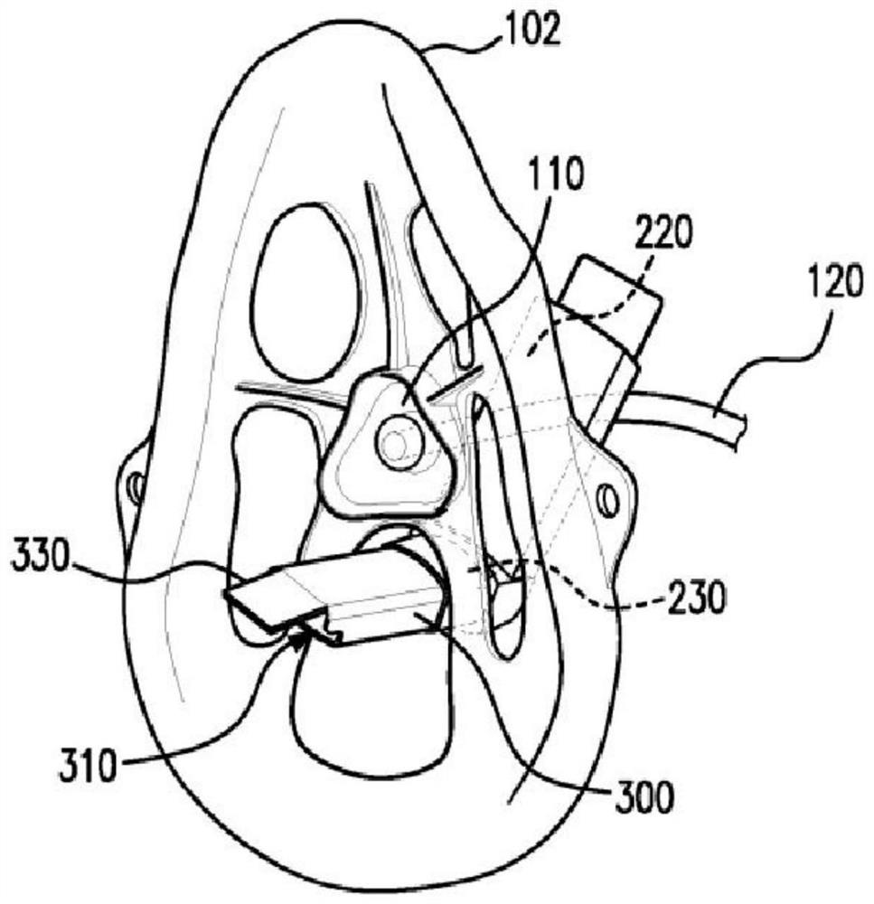 Apparatus for simultaneously administering oxygen, and metered dose inhaler medication by inhalation